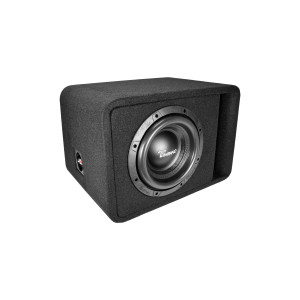 Timpano TPT-T2500-1x10 D2 Single 10″ 1000W RMS Loaded Ported Subwoofer Enclosure - 1 Ohm