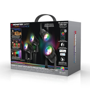 Monster Illuminessence MLB71075CAN Spotlight- Pack of 4