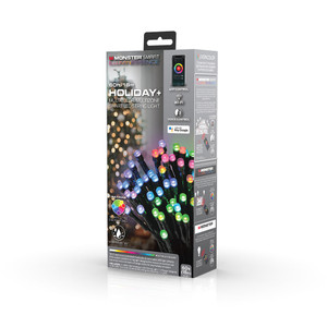 Monster MLB71064CAN Illuminessence Holiday+ LED Light - 60ft/18m