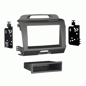 Metra 99-7344G Single DIN Dash Installation Kit for 2011 - 2016 Kia Sportage Vehicles - Gray