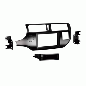 Metra 99-7367HG Single Din Dash Kit Kia Rio 16-up w/Push-to-Start -Black High Gloss