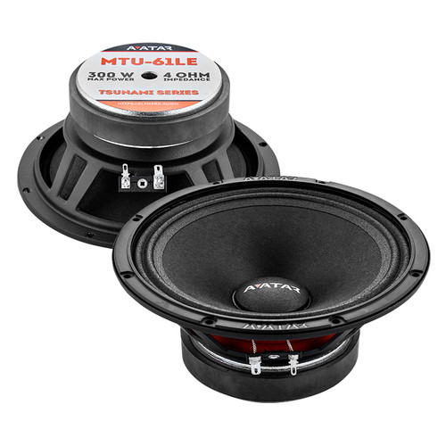 Avatar MTU-61 LE Tsunami Series 6.5" 150W RMS Midrange Speaker (Pair) - 4 Ohm