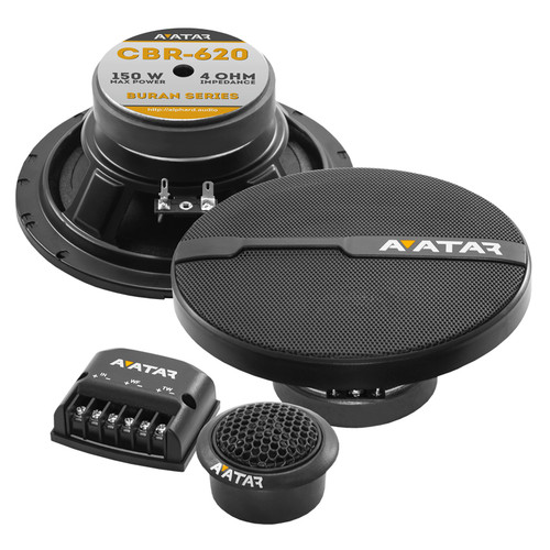 Avatar CBR-620 Buran Series 6.5" 75W RMS Component Speakers