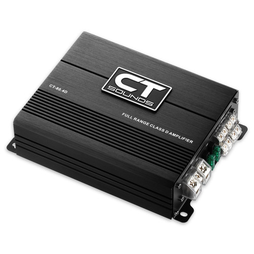 CT Sounds CT-80.4D 4-Channel Car Audio Amplifier - 125W RMS x 4 