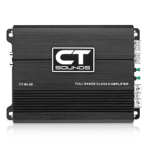 CT Sounds CT-80.4D 4-Channel Car Audio Amplifier - 125W RMS x 4 
