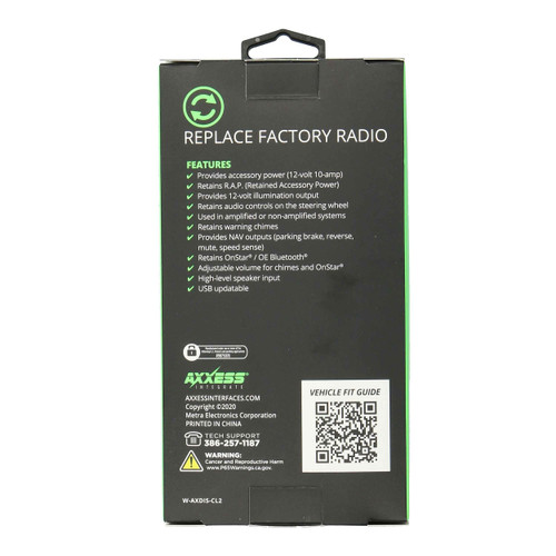 Axxess AXDIS-CL2 GM Data Interface with SWC 2000-2013