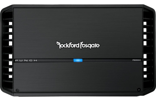Rockford Fosgate P600X4 Punch 4-Channel Car Amplifier — 75W RMS x 4