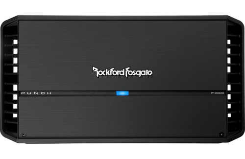 Rockford Fosgate Punch P1000X5 5-Channel Car Amplifier — 75W RMS x 4 + 150W RMS x 1 