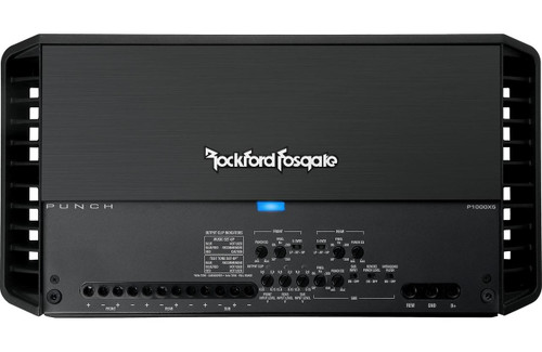 Rockford Fosgate Punch P1000X5 5-Channel Car Amplifier — 75W RMS x 4 + 150W RMS x 1 