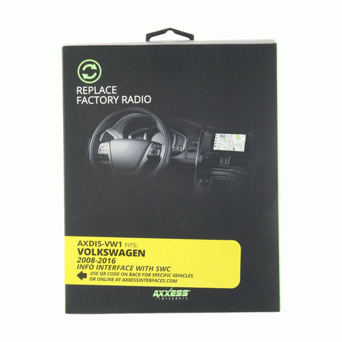 Axxess AXDIS-VW1 VW Data Interface w/ SWC and Factory Display Retention 2008-2016