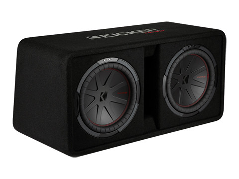 Kicker 48DCWR122 Dual 12" 1000W RMS CompR Enclosure - 2 Ohm