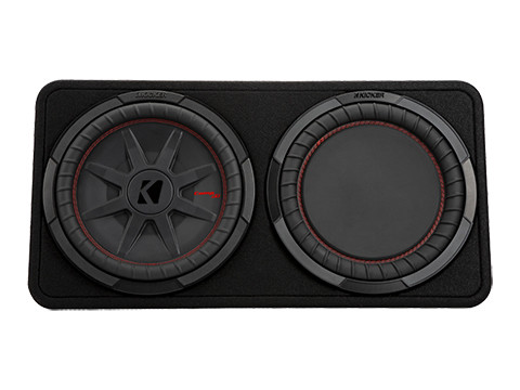 Kicker 48TCWRT122 CompRT 12" Subwoofer in Thin Profile Enclosure 500W RMS - 2 Ohm 