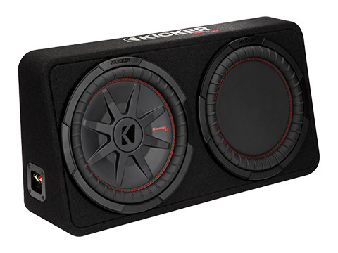 Kicker 48TCWRT122 CompRT 12" Subwoofer in Thin Profile Enclosure 500W RMS - 2 Ohm 