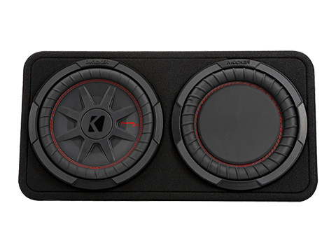 Kicker 48TCWRT102 CompRT 10" Subwoofer in Thin Profile Enclosure 400W RMS - 2 Ohm 