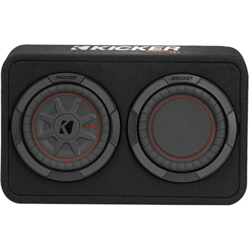 Kicker 48TCWRT82 CompRT 8" Subwoofer in Thin Profile Enclosure 300W RMS - 2 Ohm 