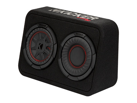 Kicker 48TCWRT672 CompRT 6.75" Subwoofer in Thin Profile Enclosure 150W RMS - 2 Ohm 