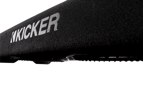 Kicker 48TRTP102 10" 400W RMS Down Firing Subwoofer Enclosure with Passive Radiator - 2 Ohm 
