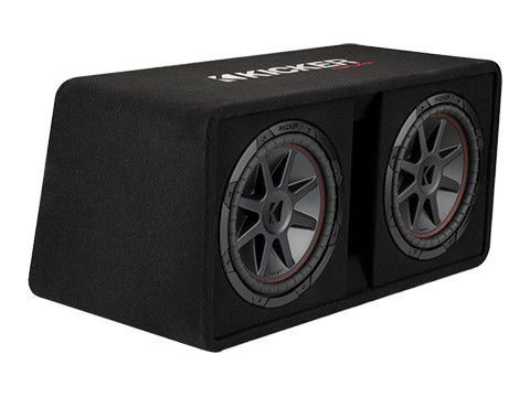 Kicker 48DCVR122 CompVR 12" Dual Subwoofer Vented Enclosure 800W RMS - 2 Ohm