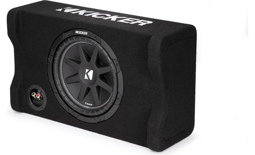 Kicker 48CDF104 Comp 10" Down Firing Subwoofer Enclosure 150W RMS - 4 Ohm 