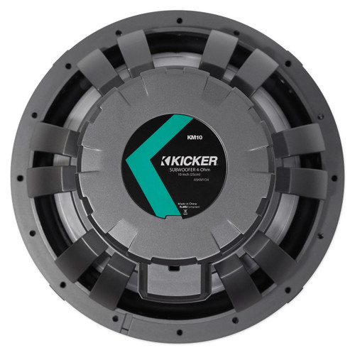 Kicker 45KM104 10" 250W RMS Marine Subwoofer - 4 Ohm