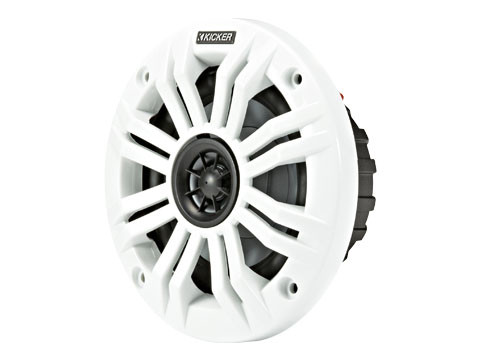 Kicker 45KM44 4" 2-Way Marine Coaxial Speakers - 4 Ohm 