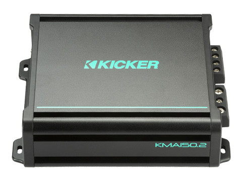 Kicker 48KMA1502 2-Channel Marine Amplifier - 75 Watts RMS x 2 