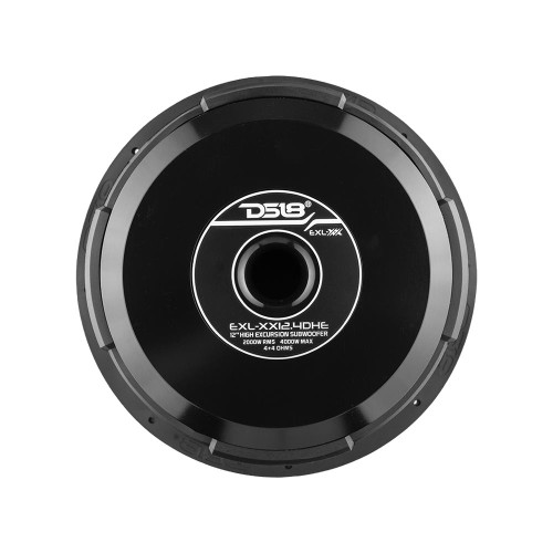 DS18 EXL-XX12.4DHE 12" High Excursion Car Subwoofer 2000W RMS - Dual 4 Ohm