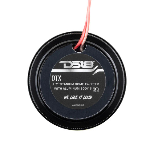 DS18 DTX 2.2" Sound Quality Titanium Dome Tweeter with Aluminum Body 
