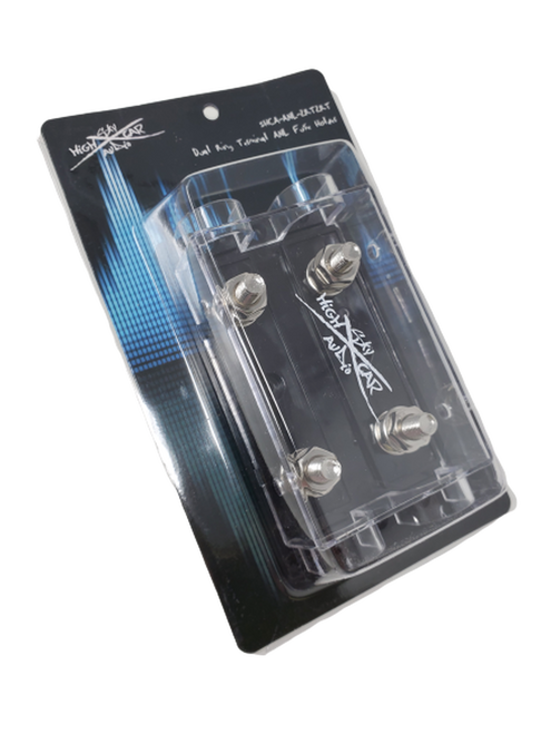 Sky High Car Audio Dual ANL Fuse Holder Ring Terminal Style Double 1/0 ga 4 ga