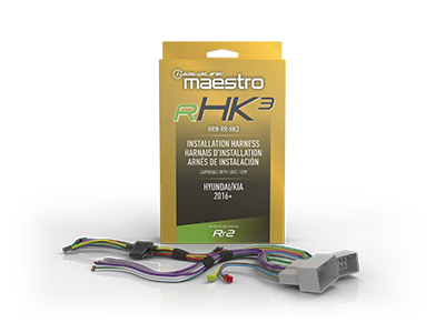 iDatalink Maestro HRN-RR-HK3 Plug and Play T-Harness for select Hyundai & Kia Vehicles