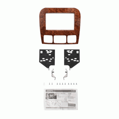 Metra 95-8734W Double DIN Dash Kit for Select 2000-2006 Mercedes-Benz S Class - Wood Grain