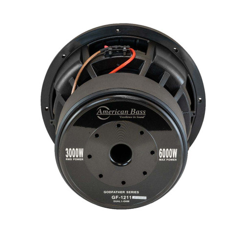 American Bass GF-1211 12" God Father 3000W RMS Subwoofer  - Dual 1 Ohm