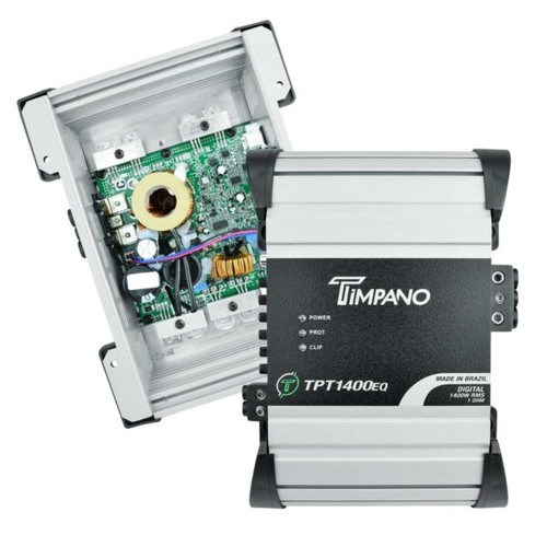 Timpano TPT-1400EQ 1400W RMS Monoblock Compact Car Audio Amplifier