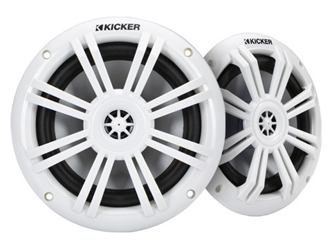 Kicker 49KM604W 6-1/2" 50W RMS 2-Way Marine Speakers