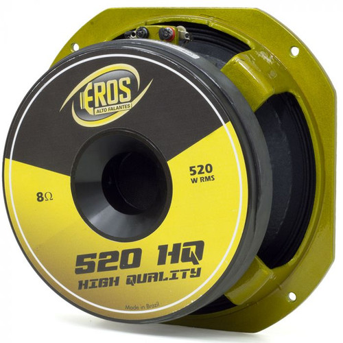 Eros Alto-Falante E520 HQ 10" 520W RMS Speaker - 8 Ohms
