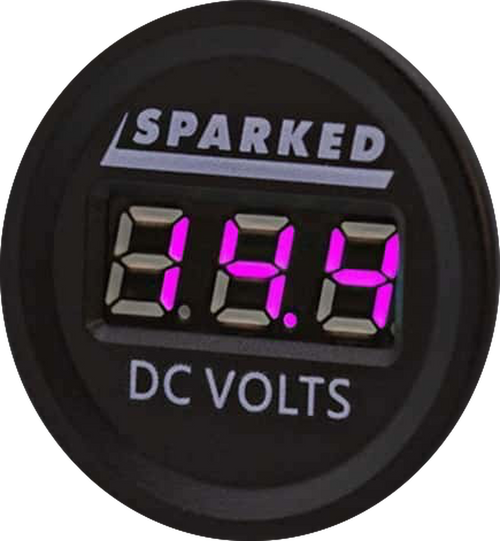 Sparked Innovations Single 12VDC Voltmeter Battery Voltage Monitor