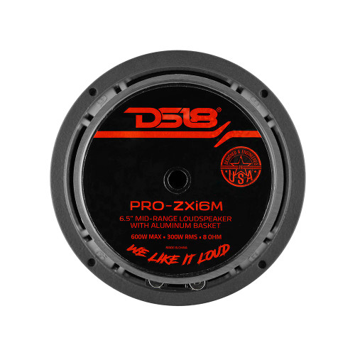 DS18 PRO-ZXI6M 6.5" Mid-Range Car Audio Loudspeaker 300W RMS  - 8 Ohm