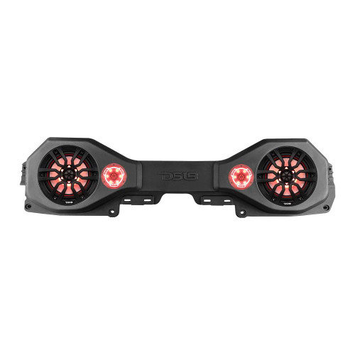 DS18 JL-SBAR22/BK Overhead Sound Bar System for JL/JLU,JT Gladiator Jeeps (2X8" Speakers 2 X Tweeters) - Black