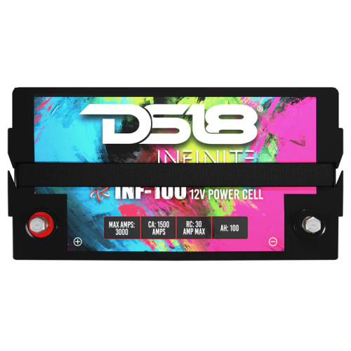 DS18 INF-100 Infinite 100 AH 2800 Watts AGM Power Cell 12 Volt Battery