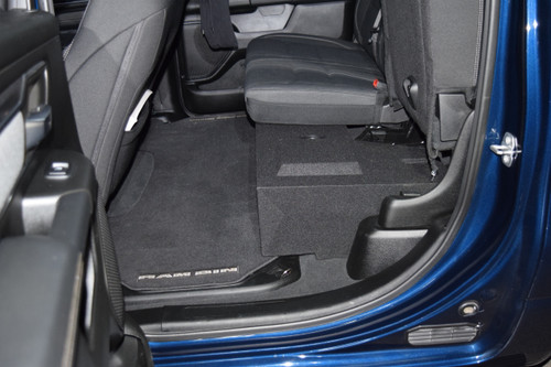 Ground Shaker TDGP212B Black 12" Dual Ported Sub Box Fits Dodge Ram 1500 Crew-Cab 2019-2022
