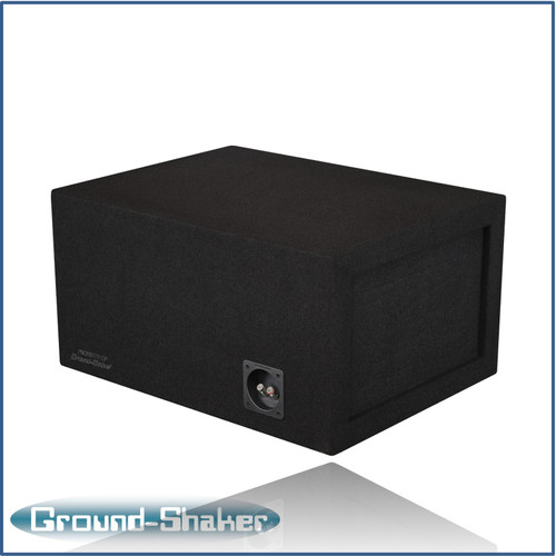 Ground Shaker 30HZ110B Black 10" Single Competition Ported Sub Box