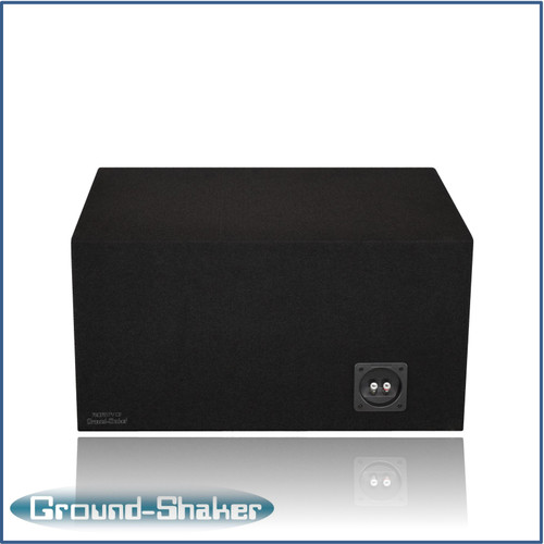 Ground Shaker 30HZ110B Black 10" Single Competition Ported Sub Box