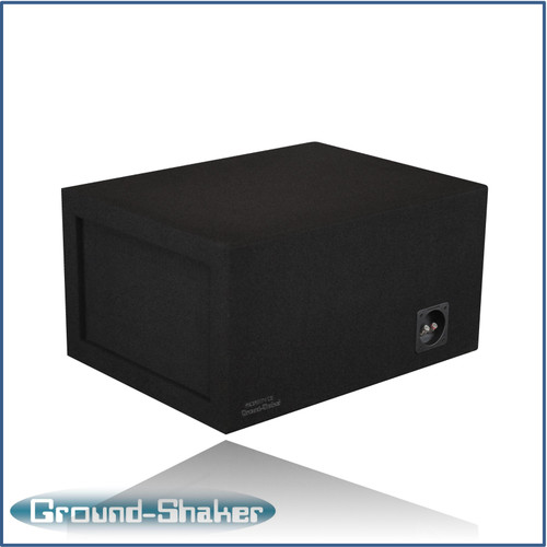Ground Shaker 30HZ110B Black 10" Single Competition Ported Sub Box