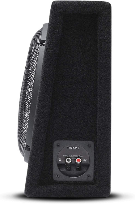 Rockford Fosgate T1S-1x12 12" 600W RMS Slim Sealed Loaded Enclosure