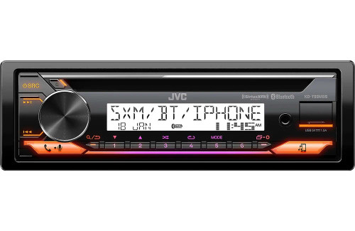 JVC KD-T92MBS Marine/Motorsport Single DIN CD Receiver with USB & Aux/Bluetooth
