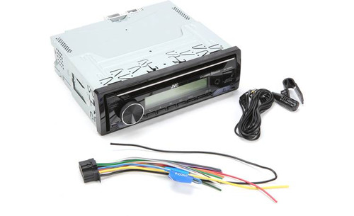 JVC KD-T92MBS Marine/Motorsport Single DIN CD Receiver with USB & Aux/Bluetooth