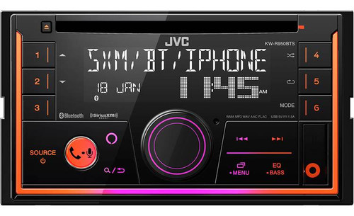 JVC KW-R950BTS Double DIN CD Receiver with USB & Aux/Bluetooth