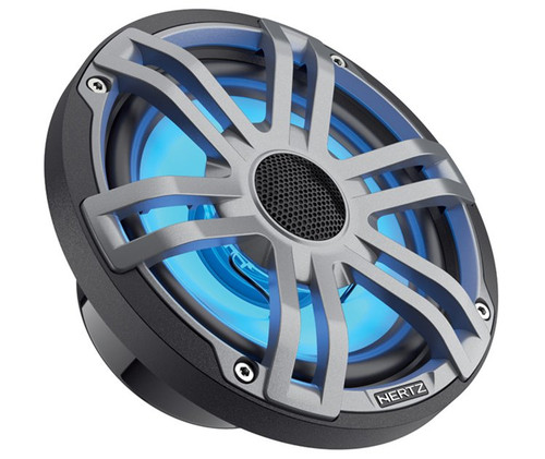 Hertz HEX6.5S-LD-G 6.5" 50W RMS Marine/Powersport Coaxial Speakers with RGB Lighting