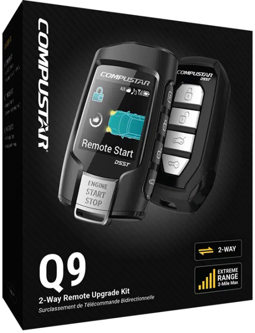 Compustar Prime Q9 FM 2-Way 3000-ft Range Remotes - RF2WQ9FM