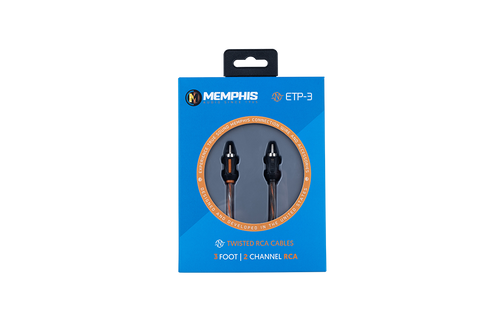 Memphis Audio ETP-3 3' 2-Channel Interconnect Cables